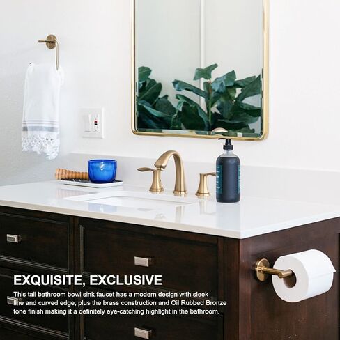Matte Black Bathroom Faucet 3 Hole, Lava Odoro 8 inch Widespread Bathroom Faucet 2 Handle Bathroom Sink Faucet Vanity Faucet with Pop up Drain Assembly, BF405-MB in Saudi Arabia
