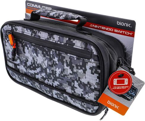 bionik BNK-9030 Commuter Reinforced Tactile Bag for Nintendo Switch and Accessories, Black in Kuwait