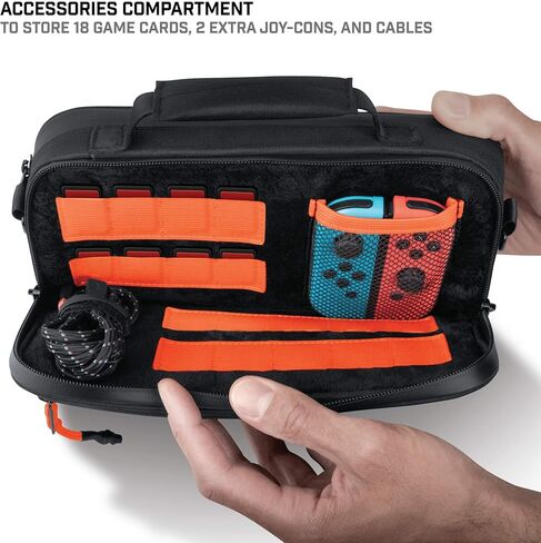 حقيبة لمس معززة من بيونيك BNK-9030 لجهاز نينتندو سويتش وملحقاته، أسود in Kuwait