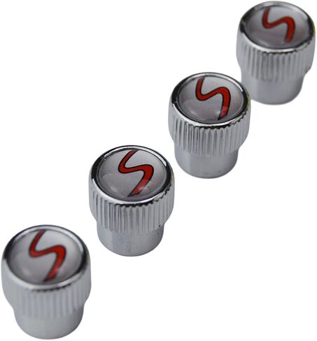 (Set of 4) S Metal Auto Tire Valve Stem Cap Cover with Resin S Emblem Covers Trim for Mini Cooper S Countryman S Clubman S JCW 36110429652 in Saudi Arabia