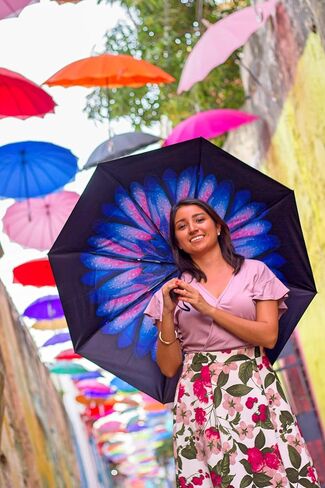 UV Umbrella | Umbrellas for Women by Hawaiian Sunsets | Sun Umbrella UV Protection | Sombrillas de lluvia | Use with UV Protection Clothing | Umbrellas for Sun Protection in Saudi Arabia
