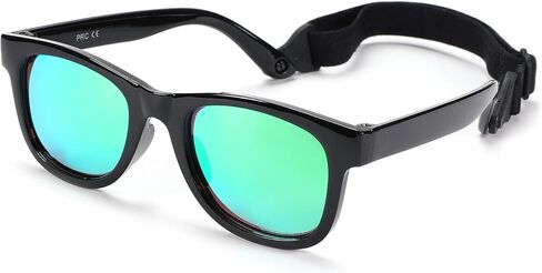 Polarized Baby Sunglasses with Strap - Unbreakable Infant Sunglasses for Newborn Toddler Boys Girls Age 0-12 Months in Saudi Arabia
