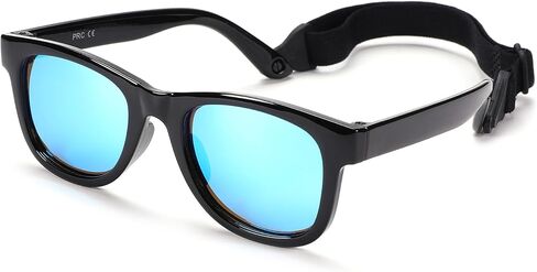 Polarized Baby Sunglasses with Strap - Unbreakable Infant Sunglasses for Newborn Toddler Boys Girls Age 0-12 Months in Saudi Arabia