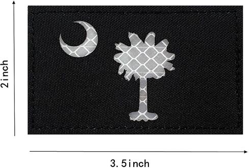 2 Pack Reflective Arizona Flag Patch States Flags Tactical Patch Flag Patch for Clothes Hat Patch Team Military Patch (Arizona(2 PCS)) in Kuwait