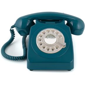 GPO 746 Rotary 1970s-style Retro Landline Phone - Curly Cord, Authentic Bell Ring in Kuwait