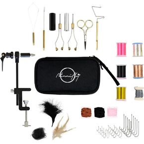 Fly Tying Kit for Beginners - Fly Tying Materials Kit w/Over 100 Tool Pieces/with Travel Case - All-in-ONE Beginner Starter Kit with Instructions in Saudi Arabia