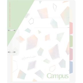 Kokuyo الحرم الجامعي طباعة سهلة الإصدار 2 حفرة فضفاضة ورقة الموثق A4 محدودة اللون المعدني الأرجواني الشفاف Le-PP158-L4V