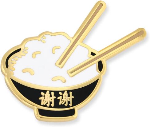 PinMart Sushi and Chinese Food Enamel Lapel Pin in Kuwait