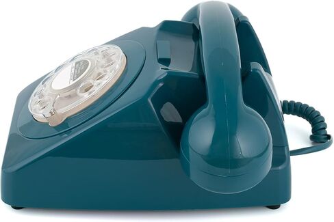 GPO 746 Rotary 1970s-style Retro Landline Phone - Curly Cord, Authentic Bell Ring in Kuwait