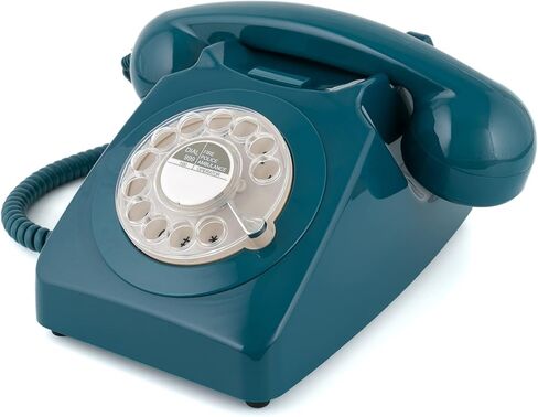 GPO 746 Rotary 1970s-style Retro Landline Phone - Curly Cord, Authentic Bell Ring in Kuwait