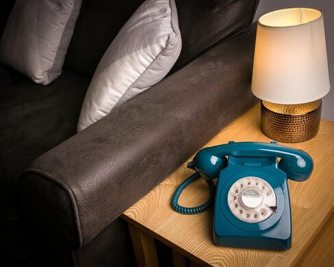 GPO 746 Rotary 1970s-style Retro Landline Phone - Curly Cord, Authentic Bell Ring in Kuwait