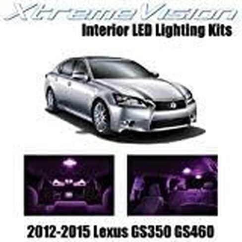 XtremeVision مصباح LED داخلي لسيارة لكزس GS350 GS460 350 460 2012-2015 (7 قطع) طقم LED داخلي أبيض نقي + أداة تثبيت in Kuwait