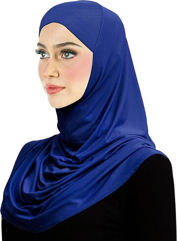 Lycra Hijab 1 piece Amira Easy Pull-on Instant Headscarf in Kuwait