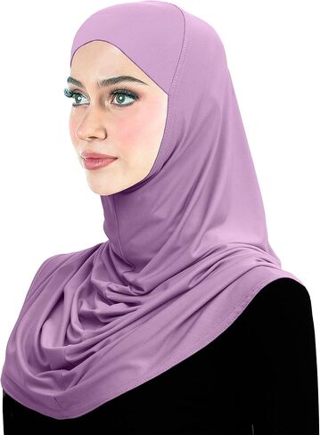 Lycra Hijab 1 piece Amira Easy Pull-on Instant Headscarf in Kuwait