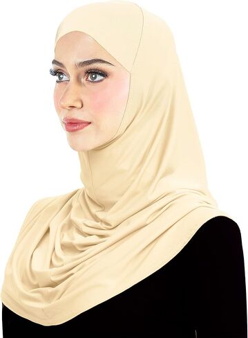 Lycra Hijab 1 piece Amira Easy Pull-on Instant Headscarf in Kuwait