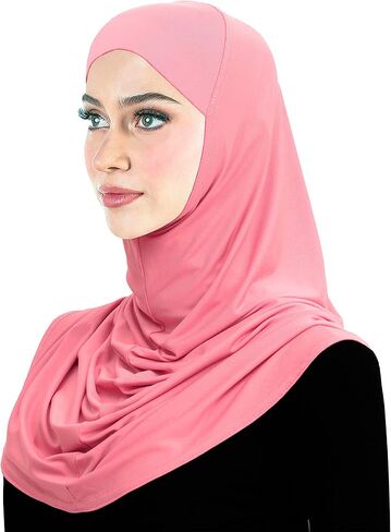 Lycra Hijab 1 piece Amira Easy Pull-on Instant Headscarf in Kuwait