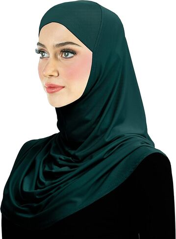 Lycra Hijab 1 piece Amira Easy Pull-on Instant Headscarf in Kuwait