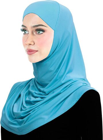 Lycra Hijab 1 piece Amira Easy Pull-on Instant Headscarf in Kuwait