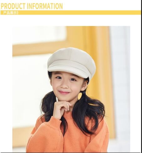 Kids Newsboy Caps Beret Hats 8-Panel Baseball Pageboy Cabbie Sailor Hat Wool Felt for Boys Girls 2-6 Years in Kuwait