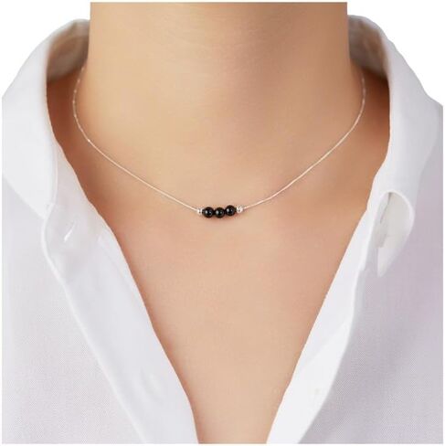 Dainty Real Turquoise Crystal 925 الفضة الاسترليني قلادة قلادة والنساء الروحي شفاء شقرا كريستال حجر ديسمبر جوهرة الميلاد قلادة مربع سلسلة مجوهرات هدية للنساء الفتيات في سن المراهقة in Kuwait