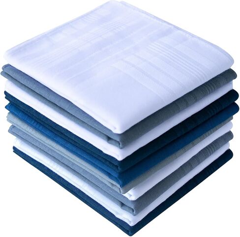 Men's White 100% Cotton Handkerchief Hankie Hankerchieves in Kuwait