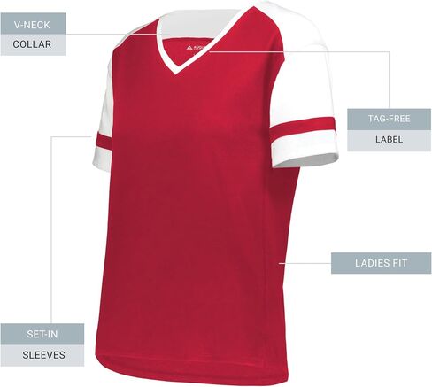 تي شيرت Augusta Sportswear نسائي Fanatic 2.0 بأكمام طويلة in Saudi Arabia