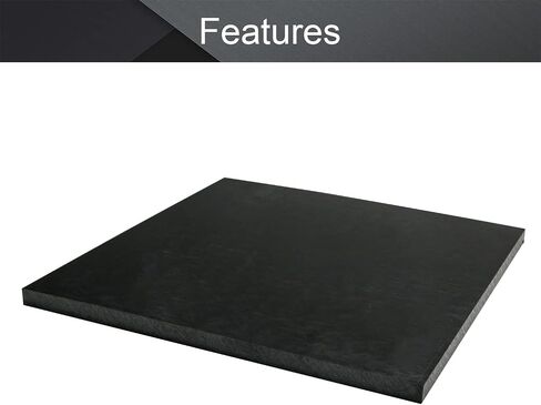 Othmro POM Plastic Sheet Printable Rigid Durable Plastic Board Sheet Plastic Sheeting for DIY Home Decor Handcrafts Outdoor Use Black 0.31 * 7.87 * 7.87inch in Saudi Arabia