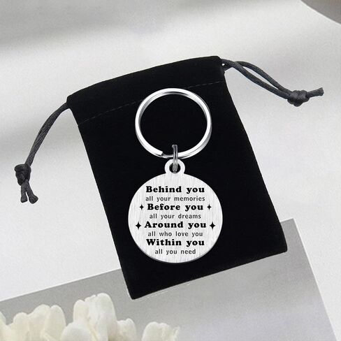 Norse Viking Talisman Gifts for Men Women - Norse Mythology Mjolnir Hammer Tree Wolf Compass Amulet Rune Keychain in Kuwait