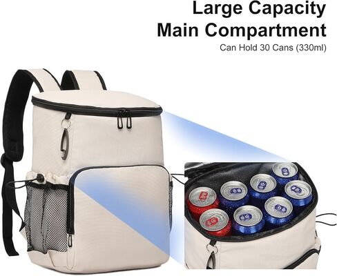 Backpack Cooler for Men and Women Cooler Backpack Insulated Waterproof Soft Lightweight Cooler Bag Leakproof 30 Cans Travel Camping Picnic Beach in Saudi Arabia