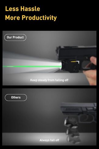 Nino Mini M 700 Lumens Compact Rail-Mounted Weaponlight with Green Beam and Flashlight Combo, Magnetic USB Rechargeable, Tactical Flashlight for 1913 or GL Rail, Built-in Battery in Saudi Arabia