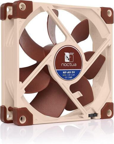 Noctua NF-A9 5V, Premium Quiet Fan with USB Power Adaptor Cable, 3-Pin, 5V Version (92mm, Brown) in Saudi Arabia