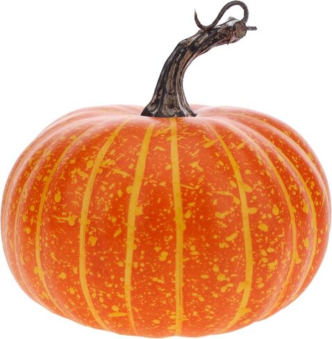 5.5 inch Artificial White Pumpkins Fake Paintable Pumpkin Decoration Fall Harvest for Home Kitchen Farmhouse Halloween Thanksgiving Wedding - 1Pcs in Kuwait