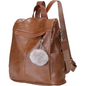 Women Backpack Purse Fashion Waterproof Anti-theft PU Leather Nylon Shoulder Bag Travel Backpack Ladies