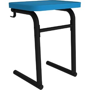Norwood Commercial Furniture Open Air Series Heavy Duty Portable Combo Surface Mount Outdoor Desk, Green/Black Frame