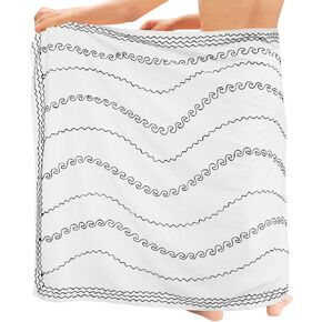 LA LEELA Men's Beachwear Cover Up Swimwear Pareo Wrap Summer Swim Trunk Sarong