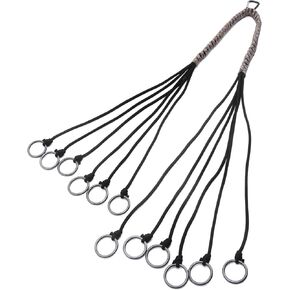 Duck Strap Carrier Heavy Duty Limit Deluxe Strap Slip Ring Tote Carrier Outdoor Hanger Accessories with 12 Metal Drops Sling Black