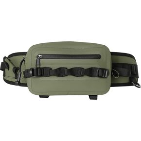 2.1L Waterproof Fishing Waist Bag TPU Military Green Packet Airtight Zipper Closure Lightweight Sling Fishing Waist Bag For River Fly Fishing (Military Green)