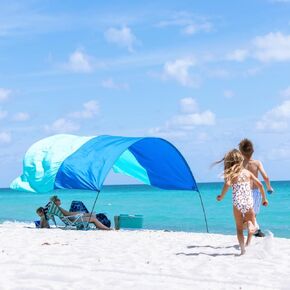 Shibumi Shade® Classic with Quiet Canopy, The Original Wind-Powered® Beach Shade, Provides 150 Sq. Ft. of Shade, Weighs Only 4 lbs, Sets up in 3 Minutes. World's Best Beach Shade.