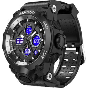 Mens Sports Wrist Watches Analog Digital Tactical Military Watch Waterproof Gold Watches for Men