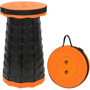 Camping Stool Portable Collapsible Stool Retractable Stool Folding Chair Outdoor Telescopic Stool Capacity 400lb Lightweight for Fishing Hiking Trips BBQ Stool Rainbow