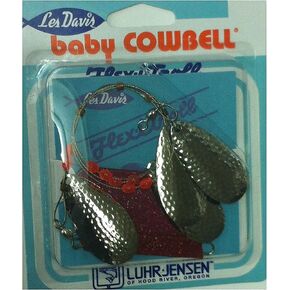 Luhr Jensen Cowbell Lake Baby Troll, Hammered Nickel (3710-000-0004)