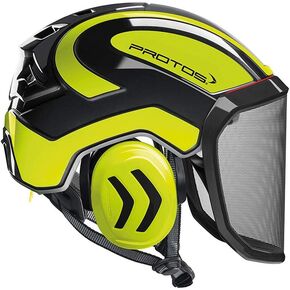 Pfanner Protos Integral Arborist Helmet - Yellow & Black, Adult