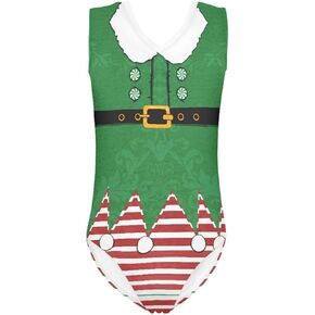 FOR U DESIGNS Little Girls One Piece Swimsuits Quick Dry Wolf Pattern Swimsuits Beach Swimwear Bathing Suit