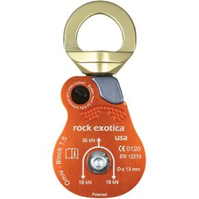 Rock Exotica Omni-Block Pulley - 1.5" Single Orange