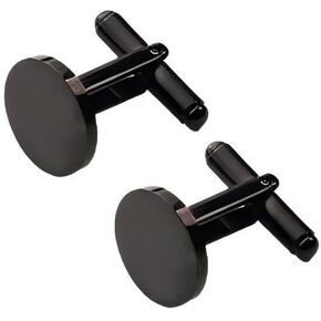 2PC CLASSIC MEN'S CUFFLINKS TITANIUM CUFFLINKS GOLD STEEL ROSE GOLD BLACK 20MM WEDDING CUFFLINKS