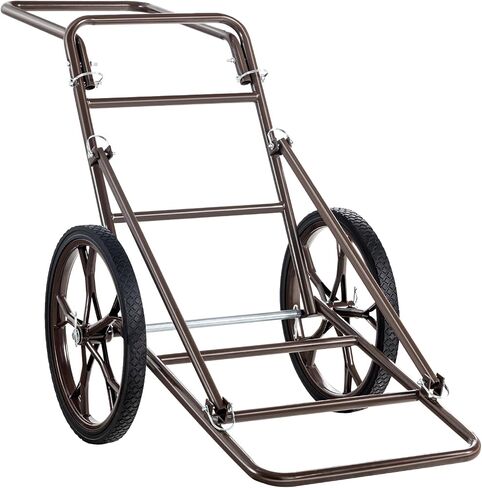 VEVOR Deer Cart, 500 LBS Capacity Folding Game Cart, Deer Cart Game Hauler with 17" Big Rubber Wheel & Ergonomic Handle, Heavy-Duty Game Cart Accessories, Utility Gear Dolly for Hunting Fishing Hiking in Saudi Arabia