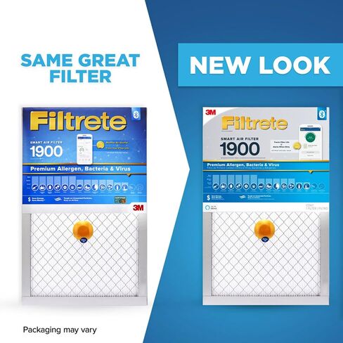 Filtrete 16x25x1 Smart Air Filter, MPR 1900 MERV 13, 1-Inch Premium Allergen, Bacteria and Virus Air Filters for ACs and Furnaces, 2 Filters in Saudi Arabia