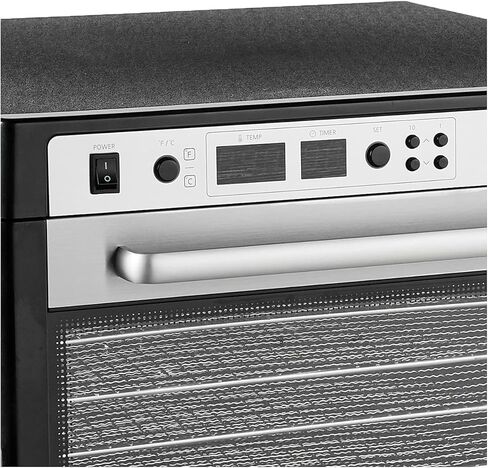 ماكينة تجفيف الطعام الكهربائية كومبو من ترايبيست سيدونا SD-P9150-B مع صواني رف تجفيف بلاستيكية خالية من مادة BPA، باللون الأسود in Kuwait