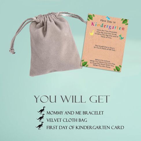 Back to School/First Day of Kindergarten/Pre/School Mommy and Me Bracelet for Women Son Mom Daughter in Saudi Arabia