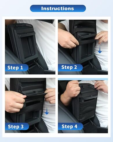 CDEFG for 2024 2025 Chevy Blazer EV Center Console Cover for 2024 2025 Chevrolet Blazer EV LT/RS Accessories Armrest Cover 2024 2025 Blazer EV Middle Console Pad Arm Rest Cushion (Black Leather) in Kuwait